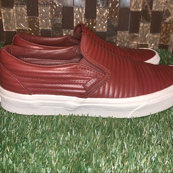 Vans Shoes - Vans Leather Slip On